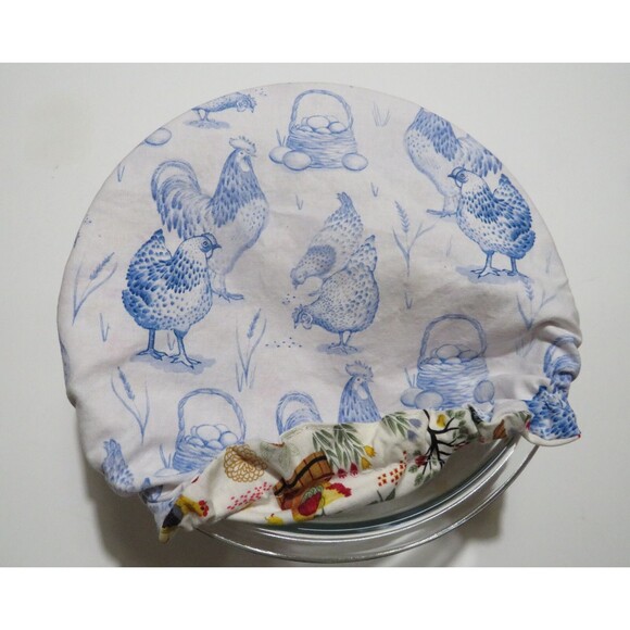 Kitchenaid Bowl Cover, Reversible Chickens Mixing Bowl Cover - Picture 3 of 6